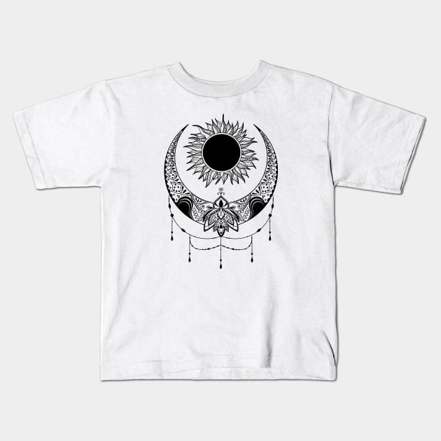 Sun and Moon | Cosmic Wedding Kids T-Shirt by CelestialStudio